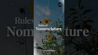 Rules of Nomenclature  The Living World  Class 11 Biology [upl. by Odnama]