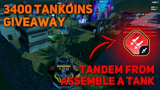 Tanki Online  Striker Tandem Augment from Assemble a Tank Minigame  3400 Tankoins Giveaway [upl. by Nilram]