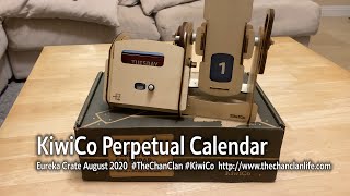 TheChanClan KiwiCo  Perpetual Calendar Review and Demonstration  Eureka Crate August 2020 [upl. by Anirahc]