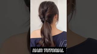 New ponytail hair style 😍 hairstyle tutorial viralvideo hairstyling ponytails ytshorts shorts [upl. by Lynsey]