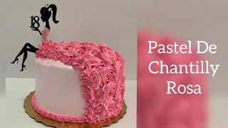 El Mejor Pastel De Chantilly Hecho En Color Rosa [upl. by Willard]