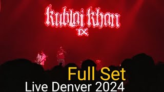 Kublai Khan TX Live Full Set Denver CO April 30th 2024 [upl. by Wiggins]