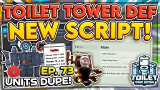 UPD Toilet Tower Defense Script Hack  Auto PLAY  Macro  Units amp Gems DUPE  Trade Scam HACK OP [upl. by Siskind679]