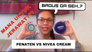 REVIEW PENATEN VS NIVEA CREAM [upl. by Nilrev782]