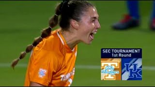 2024 SEC Womens Soccer Championship Tennessee vs Kentucky 1st Round Highlights [upl. by Enier]