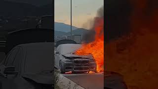 BMW M5 Catches fire 🔥🔥🔥🥶🥵 [upl. by Gabie91]