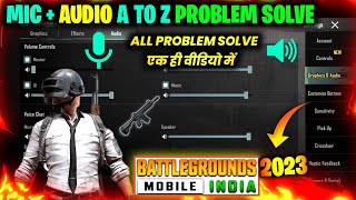 Bgmi Audio Problem  Pubg Audio Problem  Battle Ground Mobile India Mic Problem  Sound Problem bgm [upl. by Ynatsyd844]