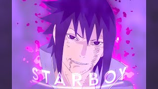 Sasuke  Starboy  Stranger Things Remix AMV [upl. by Alaik162]