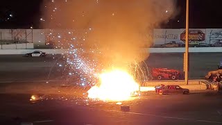 Jet Truck Burn down at Irwindale Speedway [upl. by Lorien]