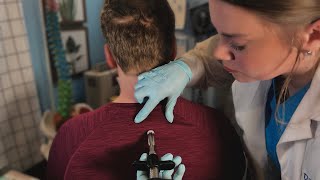 ASMR Chiropractor Neck amp Back Adjustment  Joint Cracks  Real Person amp Patient POV [upl. by Yv]