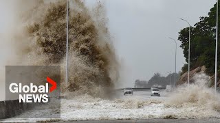 Typhoon Gaemi boasts some of the strongest winds ever recorded in Western Pacific [upl. by Sset]