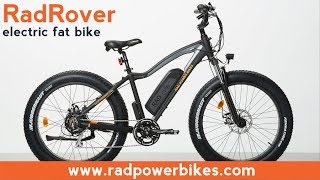 2018 RadRover Electric Fat Bike  Electric Bike from Rad Power Bikes [upl. by Eberly149]