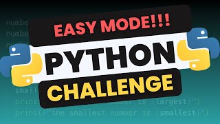 BEGINNERS ONLY Python Challenge No Experts Allowed EASY MODE [upl. by Kristopher]