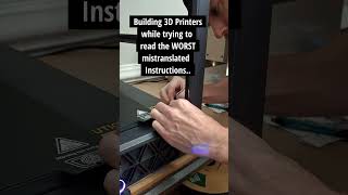 Instructions Unclear Building 3D Printers 3dprinting 3dprinted 3dprinter 3dprint [upl. by Amann465]