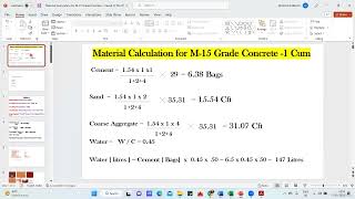 144 Excel Sheet Material Estimation [upl. by Erialcyram]