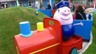 Grandpa Pigs Little Train Ride at Peppa Pig World [upl. by Llerrut]