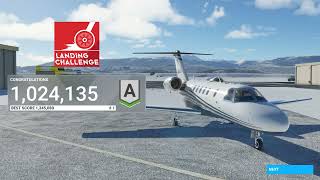 Rank A  Famous LANDING at KJAC Jackson Hole Jackson using The Textron Aviation cessna Citation CJ4 [upl. by Ahsiekam]