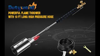 Dutywand Propane Torch Weed Burner Kit [upl. by Jane819]