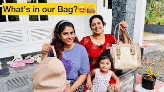 Home vlog ഞങ്ങളുടെ ബാഗിൽ എന്താണ് 👜🫢😍 trendingnow aussieammamalayali familyvlog amma [upl. by Merton]