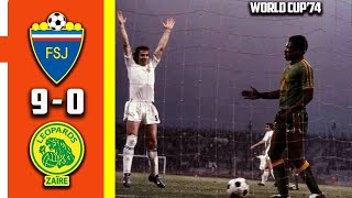 Zaire vs Yugoslavia 0  9 Exclusif Group Stage World Cup 74 High Quality [upl. by Bumgardner]