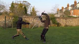 Zweihander vs longsword HEMA [upl. by Eolande]