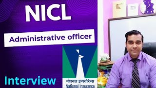 NICL AO Generalist Interview  Nicl Administrative officer interview tips  PD Classes [upl. by Burhans657]