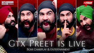 EVERY GAME CHICKEN  BGMI LIVE  GTXPREET PUBG LIVE [upl. by Nayk]