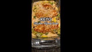 keto chicken alfredo bake recipe Shorts chickenalfredo [upl. by Refinaj]