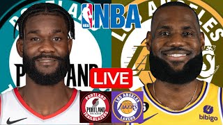 LIVE PORTLAND TRAIL BLAZERS vs LOS ANGELES LAKERS  NBA  PLAY BY PLAY  SCOREBOARD [upl. by Stoops]