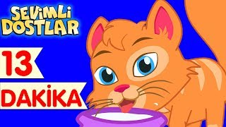 Kedi Miyav Dedi ve Sevimli Dostlar ile Çizgi Film Çocuk Şarkıları 2017 [upl. by Bailar]