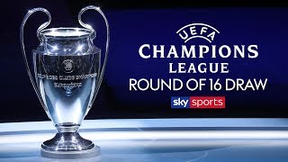 LIVE CHAMPIONS LEAGUE ROUND OF 16 DRAW 🏆 [upl. by Eppes]