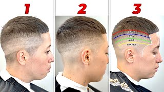 How To Do a PERFECT FADE in 3 Steps  EASY Step by Step Barber Tutorial [upl. by Eneles398]