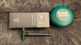 Aylesworth Apex Aluminum Razor Permasharp Proraso Osage Rub [upl. by Lew]