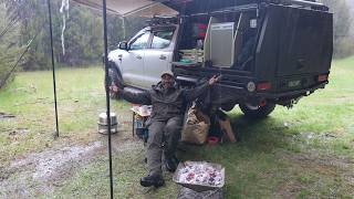 Car Camping In The Rain No Tent With Dog [upl. by Declan838]