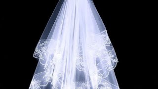 How To Make A Bridal Veil DIY Video Tutorial How to make a veil easily and professionally [upl. by Lelah780]