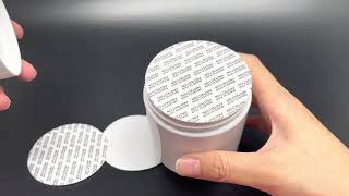 How to apply pressure sensitive foam seal liner to jar pressuresensitiveseal [upl. by Bone849]