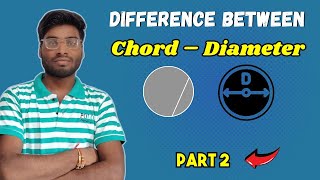 chord and diameter of a circle  chord  diameter  circle  difference [upl. by Aro282]