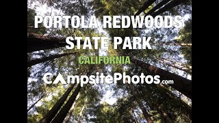 Portola Redwoods State Park California Campsite Photos [upl. by Weld]