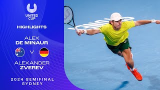 Alex de Minaur v Alexander Zverev Highlights  United Cup 2024 Semifinals [upl. by Siriso]