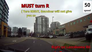 Richmond 3rd Ave ICBC ROADTEST practice Route 2  Full videos on YouTube [upl. by Ecneps593]