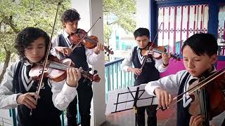 Espumas Pasillo de Jorge Villamil arr Para 4 violines Cuarteto Infantil de Choachi [upl. by Keegan]