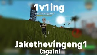 1v1ing Jake Catastrophia Roblox [upl. by Dahlia912]