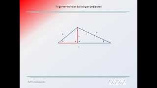 Trigonometrie  beliebige Dreiecke über die Höhe berechnen [upl. by Juli]