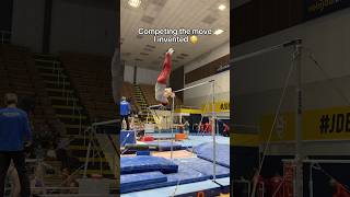 This was so scary 😳 gymnast gymnastics olympics olympic sports fail fails gunther highbar [upl. by Ykciv]