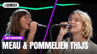 Meau en Pommelien Thijs spelen hun nieuwe single Het Midden live bij 538 🤩  538 Gemist [upl. by Maroj201]