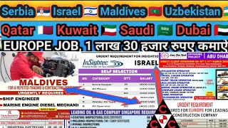 Israel 🇮🇱 Russia 🇷🇺 Maldives 🇲🇻 Singapore 🇸🇬 Malaysia 🇲🇾 Qatar CCC Company Job Gulf Europe Job 2024 [upl. by Yrral]