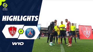 STADE BRESTOIS 29  PARIS SAINTGERMAIN 2  3  Highlights  SB29  PSG  20232024 [upl. by Selena10]