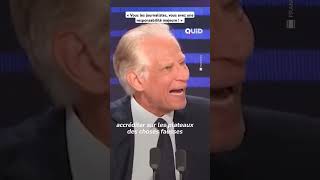 VILLEPIN donne une leçon de JOURNALISME au plateau de FranceInfo et à BHL politique france [upl. by Zarger]