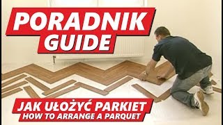 PARKIET w Jodełkę JAK ułożyć Parkiet z paneli samemu Układanie PODŁOGI PARKIETU deski herringbone [upl. by Ariella]