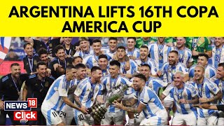 Copa America 2024  Argentina Lifts Their 16th Copa America Title  Lionel Messi  N18G [upl. by Assirhc736]